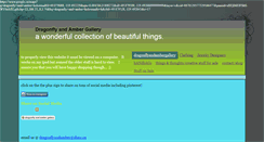 Desktop Screenshot of dragonflyandamber.com